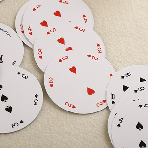 Hình dạng sáng tạo tùy biến chơi thẻ mới lạ trái tim thiết kế thẻ boong Cmyk/in ấn tại chỗ cho nâng cao trải nghiệm trò chơi - Product Image 2