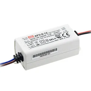 Fuente de alimentación de voltaje constante de potencia de conmutación de salida única Mean well 8W 12V