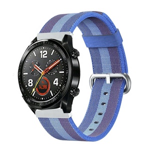 Correa de reloj de nailon tejido transpirable suave de 22mm para <span class=keywords><strong>Huawei</strong></span> <span class=keywords><strong>Watch</strong></span> <span class=keywords><strong>GT</strong></span> Band - Product Image 3