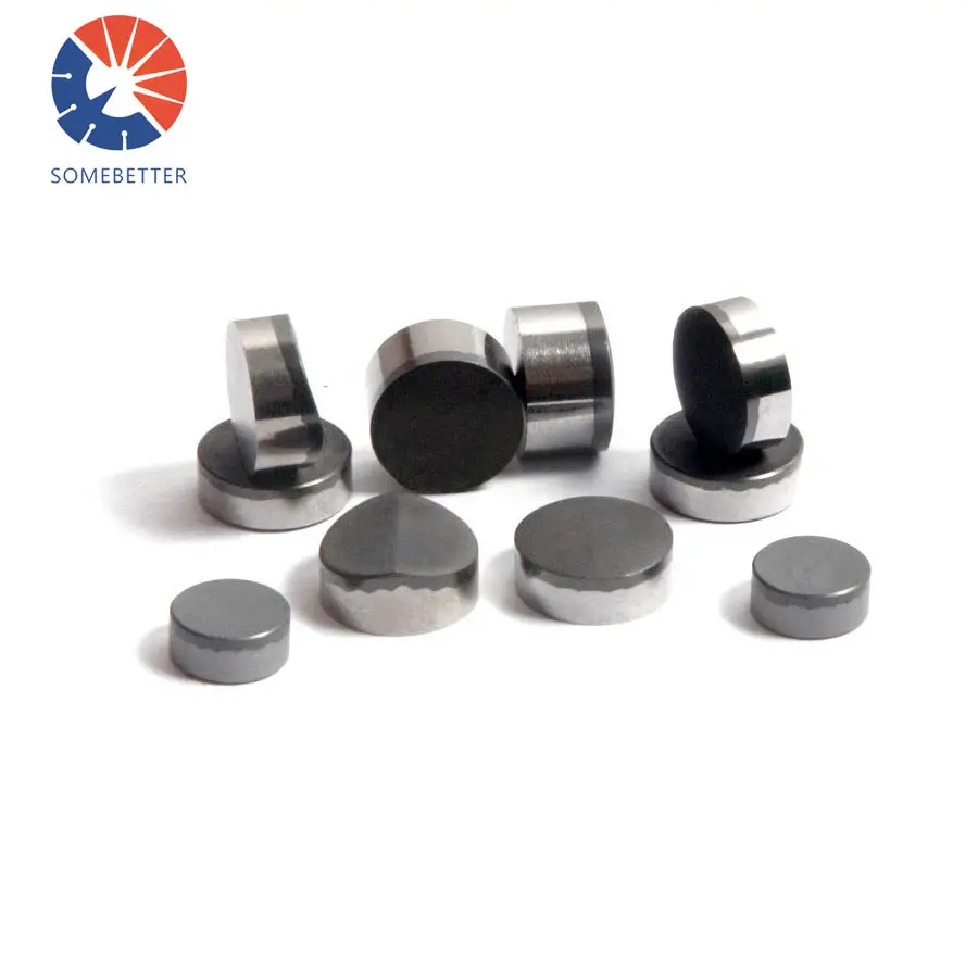 1308 1313 PDC cutter hình cầu PDC chèn hình nón hình PDC khoan bit than khai thác kim cương Carbide Vật liệu sử dụng điều kiện mới