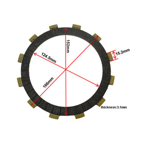 Disco de Embrague para Motocicleta YAMAHA YZFR1 FZ1000 XJR1200 XJR1300 <span class=keywords><strong>XV1900</strong></span> - Product Image 3