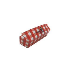 Custom printed hotdog takeaway food packaging box