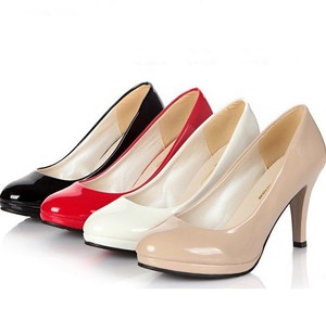 UP-0123J Nouveau modèle de chaussures à talons hauts assorties à tout, escarpins 2023, chaussures en cuir PU pour femme de bureau - Product Image 1