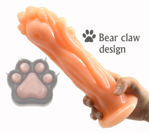 FAAK - Tapón Anal de Garra de Oso de 26 cm, Pene de Plástico con Fuerte Ventosa, Juguetes Sexuales para Adultos, Consolador Anal para Mujeres - Product Image 1