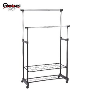 Estante de Metal plegable para ropa, colgador de ropa, soporte de secado de toallas plegable - Product Image 5