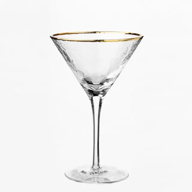 Raymond Oro Con La Montatura Nera Cristalleria Desert Vino Margarita Oro Giallo Cerchio Bicchiere Da Cocktail