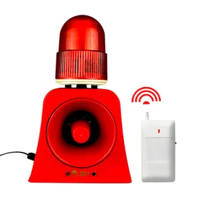 Sensor de movimento sem fio pir, infravermelho, alarme de som e luz