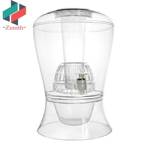 ZNK00019 Distributeur de boissons réfrigérées en plastique acrylique cristallin de 2 gallons avec noyau de glace et infuseur à fruits - Product Image 2