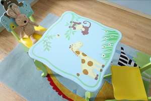 Tavolo e sedia per bambini in legno tavolo da apprendimento per bambini sedia da tavolo in legno per bambini - Product Image 6