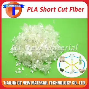 % 100% biyolojik olarak parçalanabilir PLA polilaktik asit kısa kesim fiber kağıt yapımı için