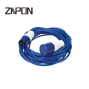 Coiled extension spiral cord 220v extension cord