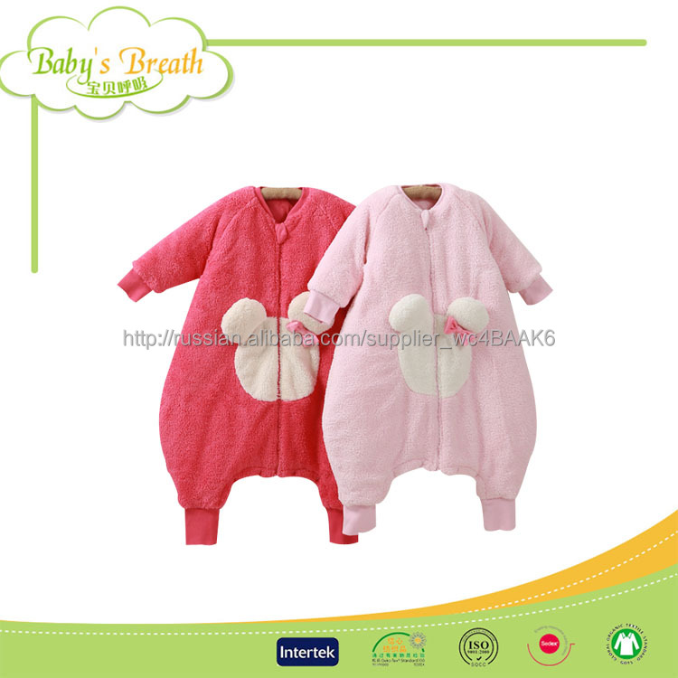 BSB066 вышитые эко-хорошие дышащие цена плюша спальный мешок детей