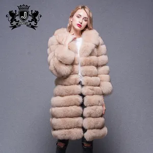 Comfortable fox fur coat fashion real fox fur vest hooded fox fur coat