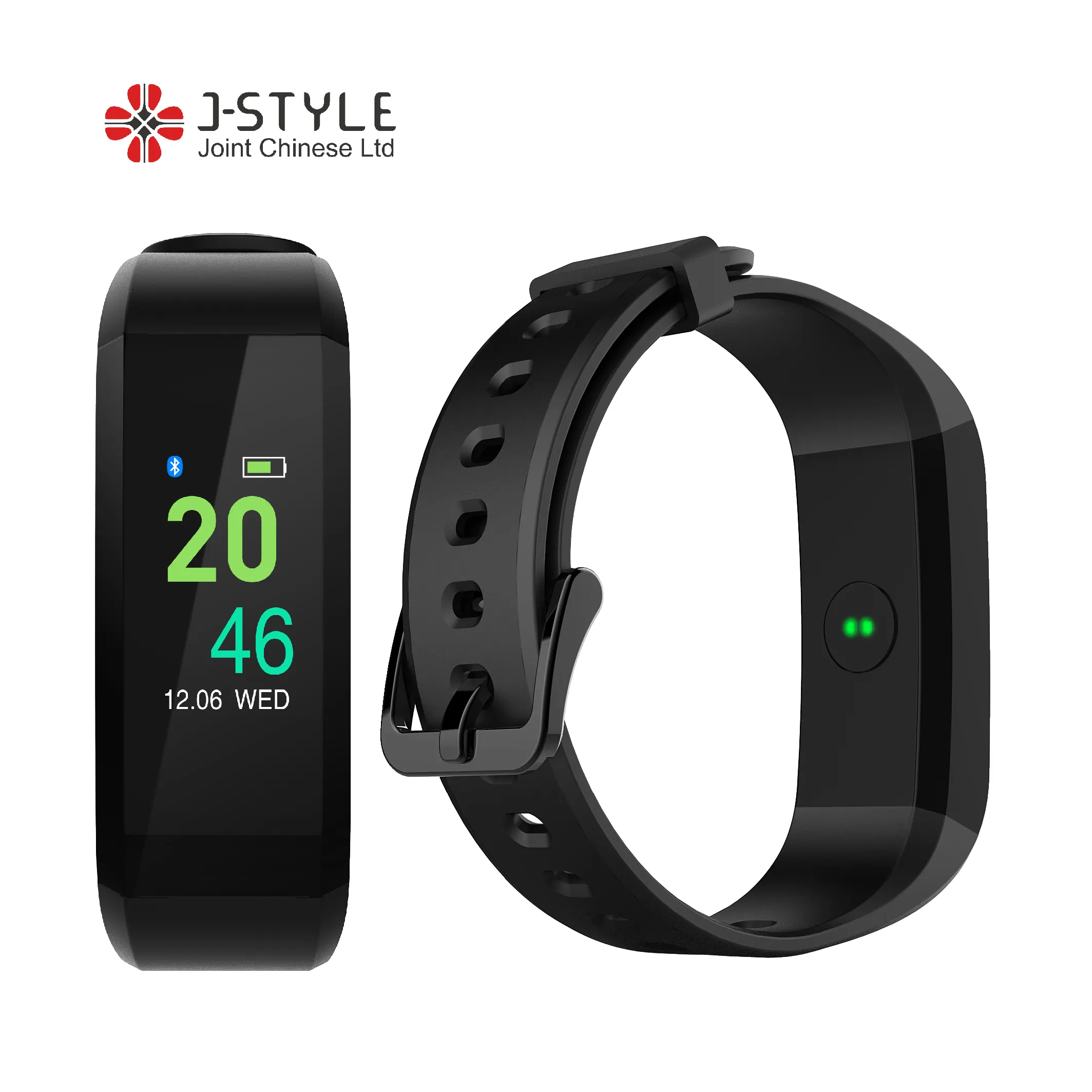 J-Style 1810 Bluetooth Smart Watch Bracelet Heart Rate Fitness Tracker Sleep Monitor with 0.96 TFT Color Display