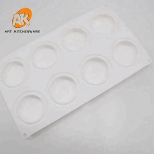 แม่พิมพ์ซิลิโคนทรงกลม AK Oblate สำหรับทำขนมหวาน มูสเค้ก อบขนม 3 มิติ ช็อกโกแลตแช่แข็ง น้ำตาลปั้น แม่พิมพ์ทำขนม อุปกรณ์ทำเค้ก - Product Image 4