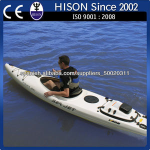 hison 152cc 4 tiempos de fibra de vidrio de chorro en canoa Venta 20hp kayak - Product Image 1
