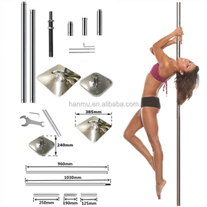 Kit de poteau de danse à <span class=keywords><strong>base</strong></span> carrée statique et rotative pour l'exercice à domicile - Product Image 1