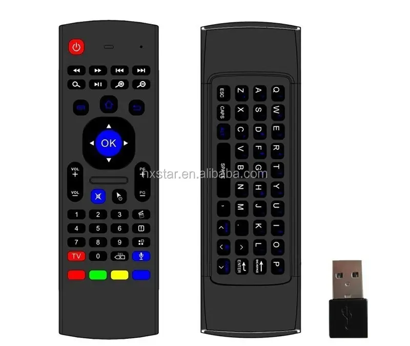 mini toetsenbord mx3 afstandsbediening vlieg lucht muis voor android tv