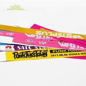 2026 Customized Disposable Tyvek ID Wristbands Bracelets for Promotional Advertising