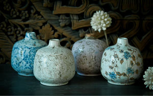 MQ73 <span class=keywords><strong>Vasi</strong></span> Decorativi Moderni in Ceramica e Porcellana <span class=keywords><strong>con</strong></span> Disegni Floreali all'Ingrosso - Product Image 4