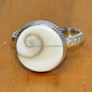 Bague en argent 925, bijoux en argent sterling, œil de Shiva, pierre précieuse, élégante et coûteuse, pour mariage, anniversaire - Product Image 2