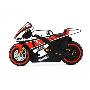 Cool Customized PVC Rubber Motorcycle USB Stick USB Flash Drive Thumb Drive 1MB 16MB 32MB 64MB 128MB to 256GB