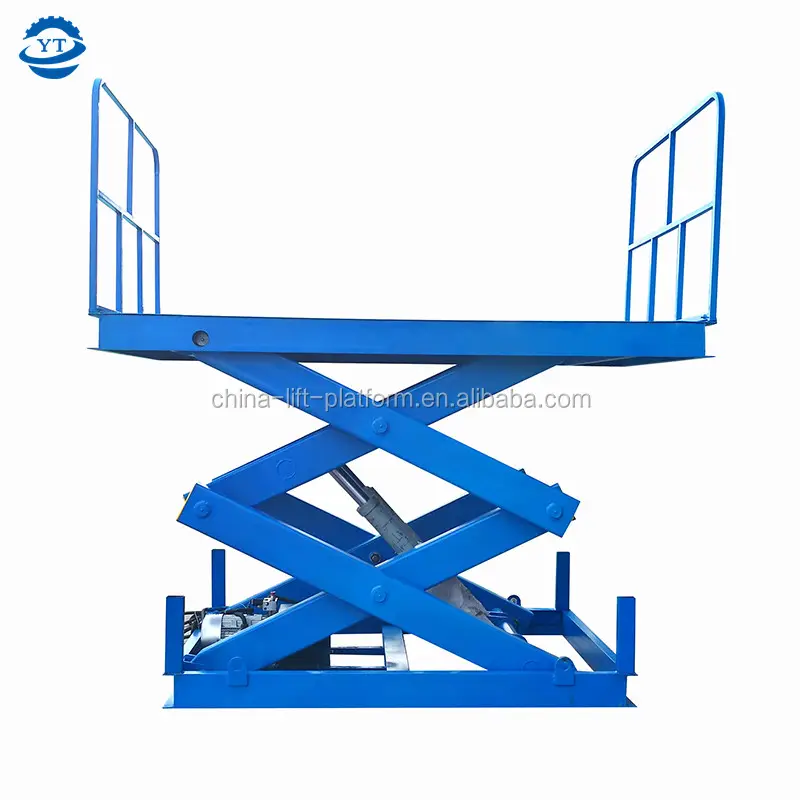 Table élévatrice de ciseaux hydrauliques électriques, papeterie robuste, pour entrepôt ou station de port