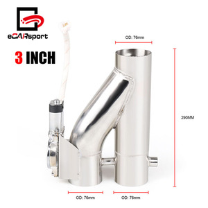 ECARsport 2.5 "<span class=keywords><strong>3</strong></span>" Kit de découpe d'échappement électrique Tuyau en Y avec double système de valve Interrupteur Kit de télécommande - Product Image 6