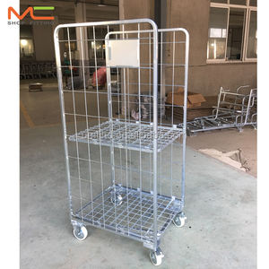 סופרמרקט אבטחה רול כלוב 2-שכבות מיכל מטען עשוי פלדה - Product Image 5