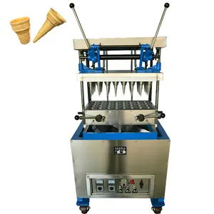 32 cabeças 800-1000 pçs/hora fabricante de cone sorvete comercial waffle