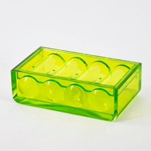 Dot Patterns Square Clear Acrylic <b>Soap</b> Dish - Product Image 4