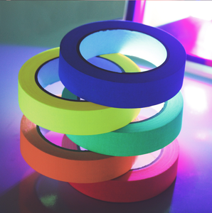 Rubans adhésifs fluorescents, <span class=keywords><strong>ruban</strong></span> gaffer, rubans néon réactifs aux UV et à la lumière noire pour les fêtes, l'art, l'artisanat, les décorations, 5 couleurs (5 rouleaux) - Product Image 5