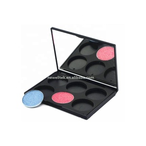 Đen Rỗng Mỹ Phẩm Container Single Pan 26 MM Lỗ Vòng Trang Điểm Bán Buôn Tùy Chỉnh <span class=keywords><strong>Eyeshadow</strong></span> Palette Bao Bì Trường Hợp - Product Image 4