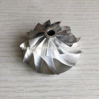 T25 446335-0009 38.10/53.97Mm 11 + 0 Lưỡi Dao Turbo Phay/Nhôm 2618/Bánh Xe Máy Nén Phôi Cho 452055-0004/8/452058-0001