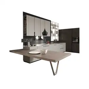 Blum accessories foshan wholesale modern modular kitchen cabinet