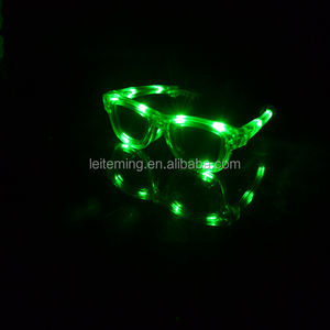 Crazy RBG יציב אור led שמש משקפיים מהבהבים משקפיים למסיבה שחור - Product Image 6