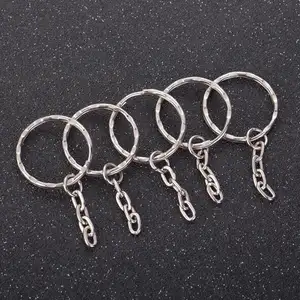 simple silver metal keychain JO-KC-418