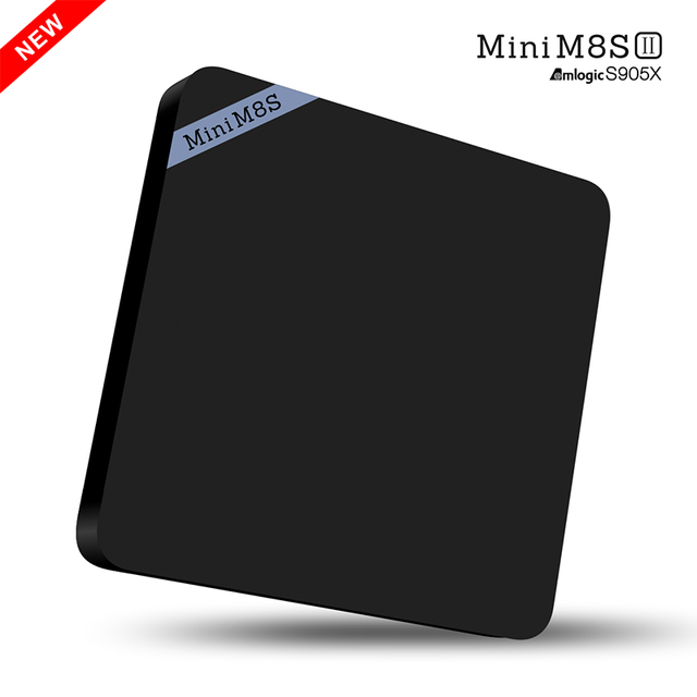 Newest 4K Amlogic S905X Tv Box Mini M8S2 M8S II 2G 8G S905X Quad Core 64bits Fast Speed Latest Android 6.0 Marshmallow Tv Box