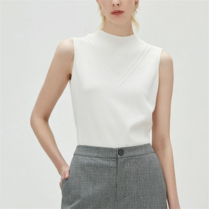 Maglione Pullover da <span class=keywords><strong>donna</strong></span> in cotone Cashmere senza maniche all'ingrosso con maglia da <span class=keywords><strong>donna</strong></span> - Product Image 1