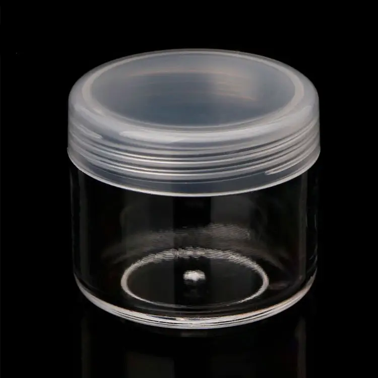 Frasco de plástico transparente para maquillaje, 2,5g, 10g, 15g, 20g, 2,5 ml, 2,5g, 3g, 5ml, 5 gramos, 20m, 15ml, 30g, 30ml, 10ml