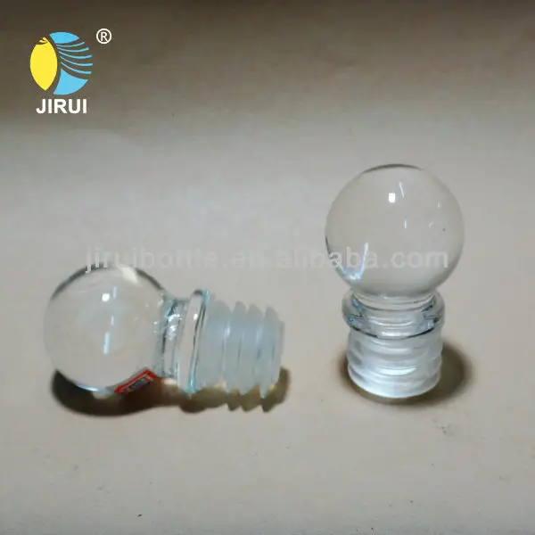 Tapón de corcho con forma de bola de vidrio para botella