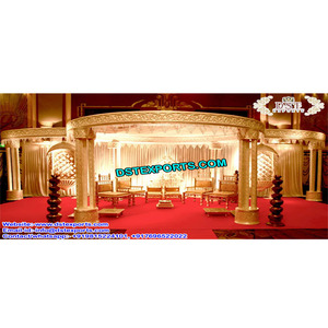 Set de manchettes à Triple pilier pour mariage, Set de cordes luxueux et ronds, pour réaliser un mariage, couleur blanche - Product Image 1