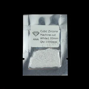 Pedra cúbica pequena de zircônia 1mm grau aaa