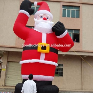 20フィートクリスマスインフレータブルサンタクロース、屋外の巨大なインフレータブルクリスマス装飾サンタ