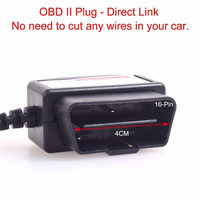 Kabel Pengisian Daya 16Pin OBD2 ke Micro USB dengan Pelindung Anyaman, Konduktor Tembaga Murni, dan Selubung TPE untuk Komputer, GPS, dan Perangkat E-dog
