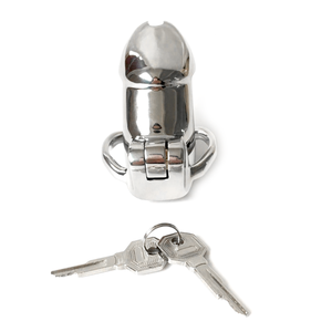 Nuovissimo Dispositivo di Castità Maschile in Acciaio Inox, Anello per <span class=keywords><strong>Pene</strong></span>, Gabbia per Uomini, Giocattolo CBT, Prodotti Sessuali per Adulti - Product Image 3