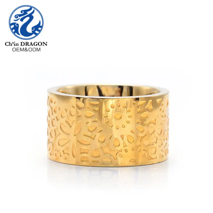 Signet Gold Ring Solid 9 K 14 K Yellow Gold Rings Men