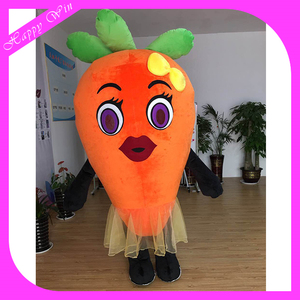 Özelleştirilmiş softy şişme peluş havuç maskot kostümleri reklam havuç yürüyüş kostümleri satılık - Product Image 5