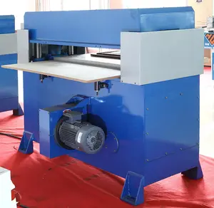 30 Tons Honggang Manual Precision Hydraulic Leather Die Cutting Press Machine For Leather Goods