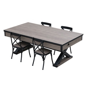 <span class=keywords><strong>Table</strong></span> de <span class=keywords><strong>hockey</strong></span> <span class=keywords><strong>sur</strong></span> air professionnelle moderne multifonctionnelle 2 en 1 en <span class=keywords><strong>bois</strong></span> d'ingénierie, alimentée par l'air, 7 pieds, avec plateau de jeu et de repas - Product Image 5